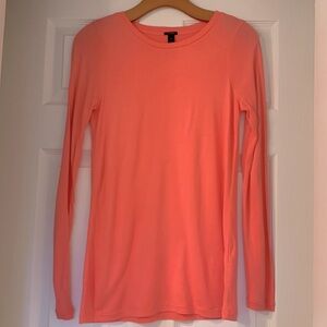 J. Crew XXS coral long sleeve t-shirt, no tag but never worn